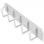 Patch panel ROLINE 19 palcov 2U oceľ sivý 480x85x80mm