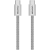 CANYON kábel OnWire 60MG C-C 60W magnetický pletený 1m svetlosivý