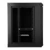 EXTRALINK LITE 9U 530X400 nástenný rack, čierny, s odkladacou policou