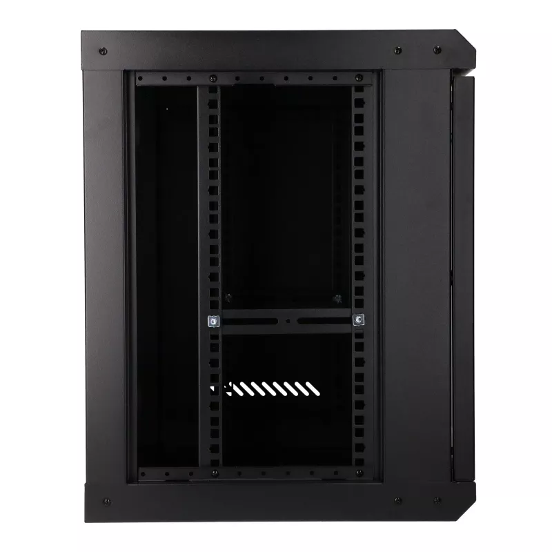 EXTRALINK LITE 9U 530X400 nástenný rack, čierny, s odkladacou policou