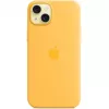 Apple iPhone 15 Plus silikónové puzdro s MagSafe, Sunshine, MWNF3ZM/A