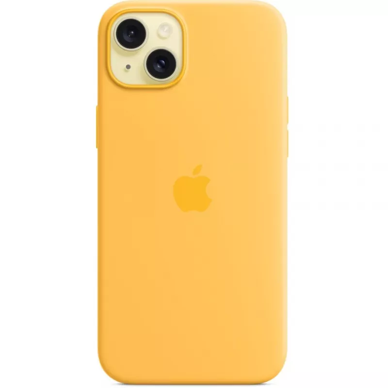 Apple iPhone 15 Plus silikónové puzdro s MagSafe, Sunshine, MWNF3ZM/A