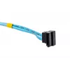 SATA kábel Supermicro CBL-0186L 4x okrúhly 0,56 m, SATA I, rovný konektor samec–konektor samec, čierny/modrý/biely