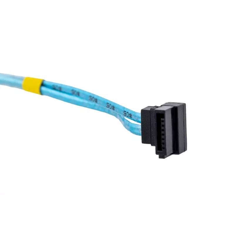 SATA kábel Supermicro CBL-0186L 4x okrúhly 0,56 m, SATA I, rovný konektor samec–konektor samec, čierny/modrý/biely