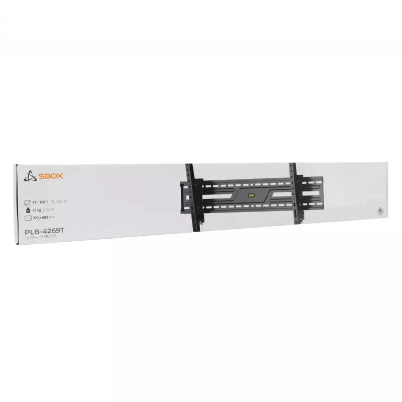 Držiak na stenu/strop SBOX PLB-4269T-2 pre displeje 43–100 kg, platforma 900×600 mm