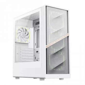 Gamemax skriňa | AERIS 330 MW | biela | Mini-Tower | napájací zdroj nie je súčasťou
