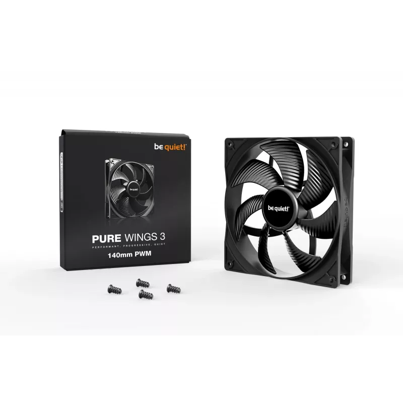 be quiet! Pure Wings 3 140mm PWM ventilátor do skrine počítača 14 cm čierny 1 ks