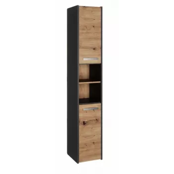 Topeshop S30 ANTRACYT/ARTISAN kúpeľňová skrinka