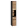 Topeshop S30 ANTRACYT/ARTISAN kúpeľňová skrinka