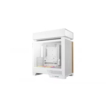 PC skriňa DeepCool CL660 WH biela — ATX/Micro-ATX/Mini-ITX, tvrdené sklo, podporuje ATX/PS2/SFX/SFX‑L napájacie zdroje