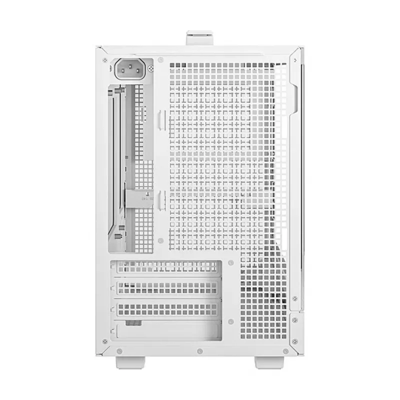 Počítačová skriňa DeepCool CH160 PLUS WH Small Form Factor biela, microATX, tvrdené sklo, USB-C