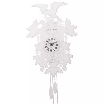 NeXtime hodiny 2988 Cuckoo Weeble, 41x21 cm, nástenné, biela