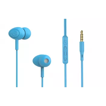 Káblové in-ear slúchadlá Tellur Basic Gamma modré