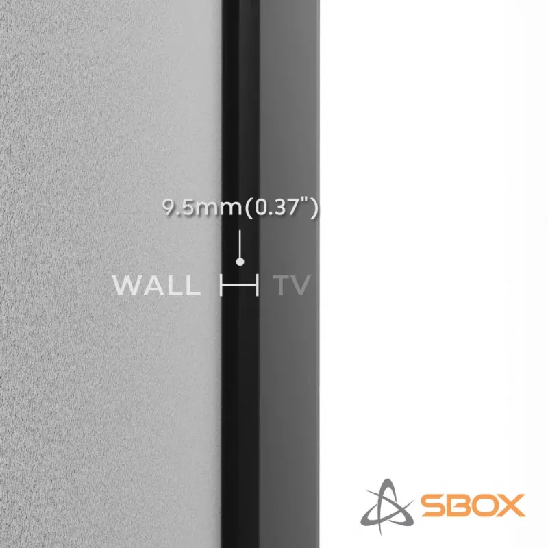 Sbox PLB-1948 pevný nástenný držiak na TV, 43-100 palcov, do 75 kg, VESA 800x600