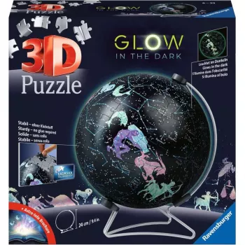 3D puzzle guľa Star Globe svietiaca v tme