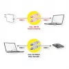 ROLINE RM USB 3.2 Gen 2 kábel, C-C, samec/samec, 4K UHD-1, 10Gbit/s, Emark, 100W, čierny, 1 m
