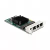 DeLOCK PCI Express x4 karta 4 x RJ45 Gigabit LAN BCM sivá
