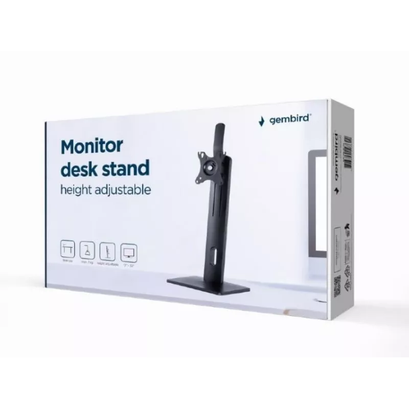 Gembird MS-D1-01 monitor stolový stojan výškovo nastaviteľný čierny