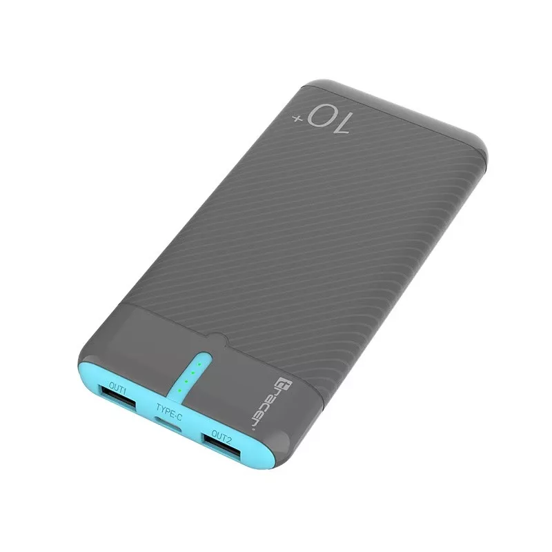 PowerBank EnerGo 10000mAh sivá-modrá