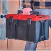 Einhell 4540021 E-Case M systémový kufor, box na náradie, polypropylén, nosnosť 90 kg, čierno-červený