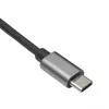 Akyga AK-AD-65 USB-C na Gigabit Ethernet adaptér, RJ45, 15 cm, strieborná