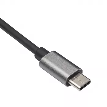 Akyga AK-AD-65 USB-C na Gigabit Ethernet adaptér, RJ45, 15 cm, strieborná