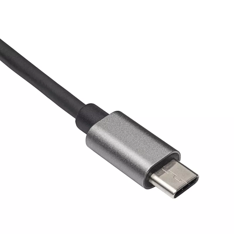 Akyga AK-AD-65 USB-C na Gigabit Ethernet adaptér, RJ45, 15 cm, strieborná