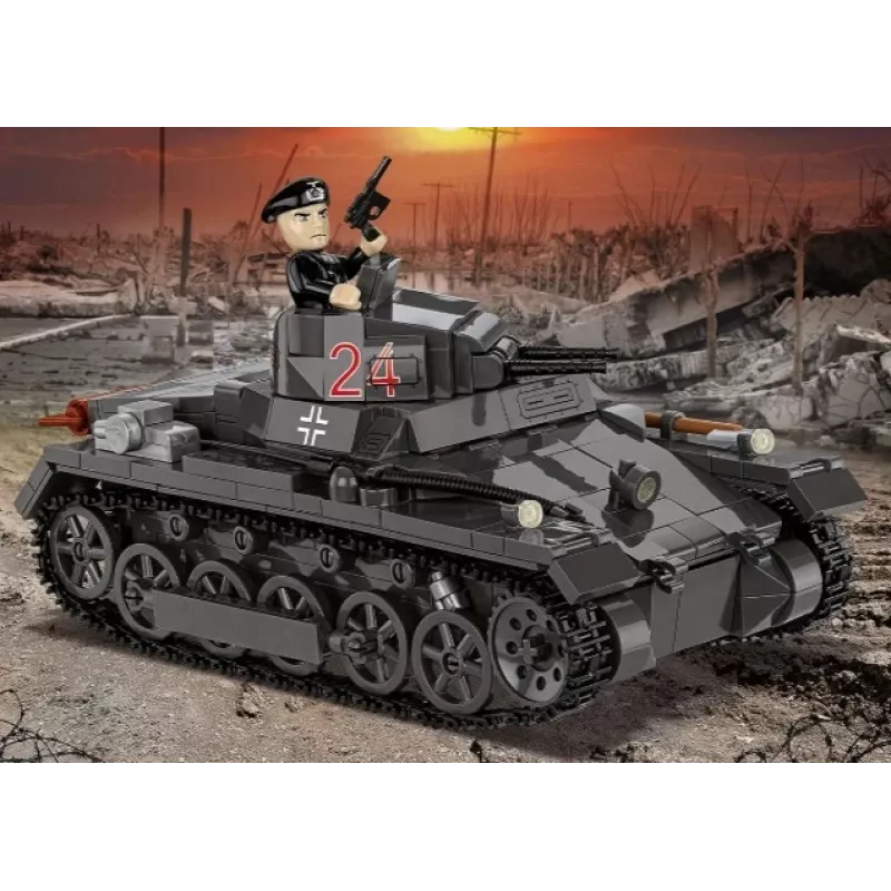 Stavebnica Cobi Panzer I Ausf. B – 654 dielov, detailný model stavebnice