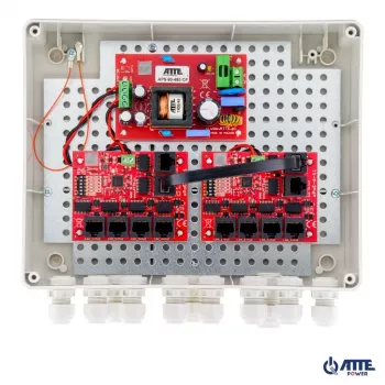 Outdoor PoE switch ATTE IP-9-11-L2 10-portový — model 16806, outdoor Power over Ethernet
