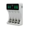 Nabíjačka batérií QOLTEC 50848 pre NiMH AAA (R03) a AA (R6) články s LCD displejom