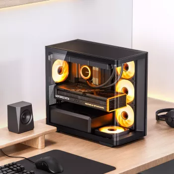 Počítačová skriňa Jonsbo D300 ATX čierna