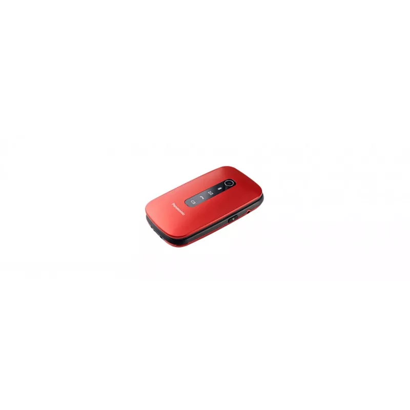 Panasonic KX-TU550 EXR mobilný telefón pre seniorov, 4G, 2,8 palca, véčkový, červený