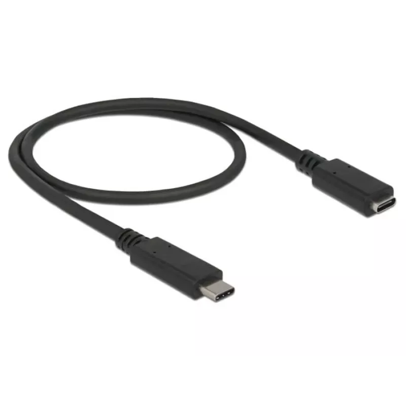 USB kábel DeLOCK 85532 USB 3.2 Gen 1 0,5 m USB-C čierny