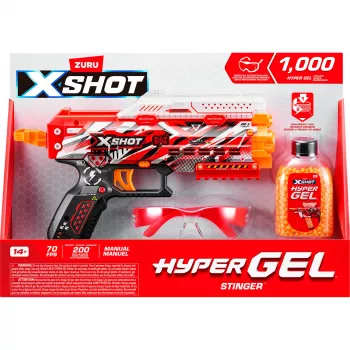 Hračkárska zbraň XSHOT HYPER GEL 36728 — viacfarebná, hmotnosť 350,3 g, pre 14+ rokov
