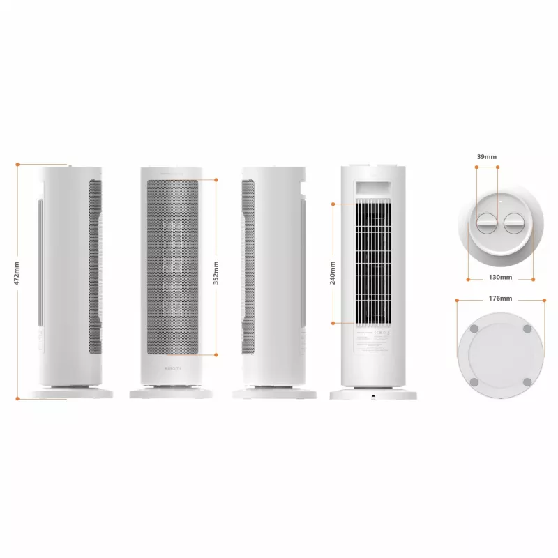 Teplovzdušný ventilátor, Xiaomi, BHR8228EU