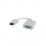 DisplayPort-VGA adaptér, DP ST - VGA BU, VGA D-Sub, DisplayPort, konektor samec, konektor samica, biely