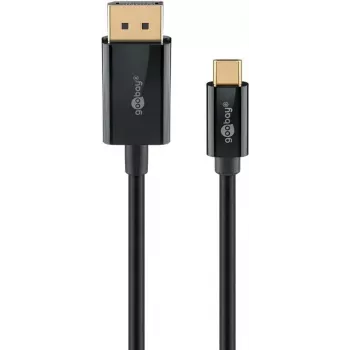 Goobay USB-C na DisplayPort kábel 4K a 60 Hz 3 m čierny - -konektor samec> (75706)