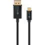 Goobay USB-C na DisplayPort kábel 4K a 60 Hz 3 m čierny - -konektor samec> (75706)