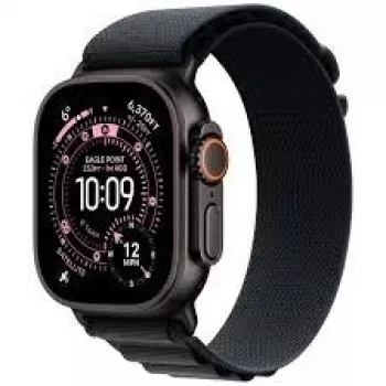 Smartwatch Apple Watch Ultra 3 GPS + Cellular 49mm čierne titánové puzdro čierny Milanese remienok Small