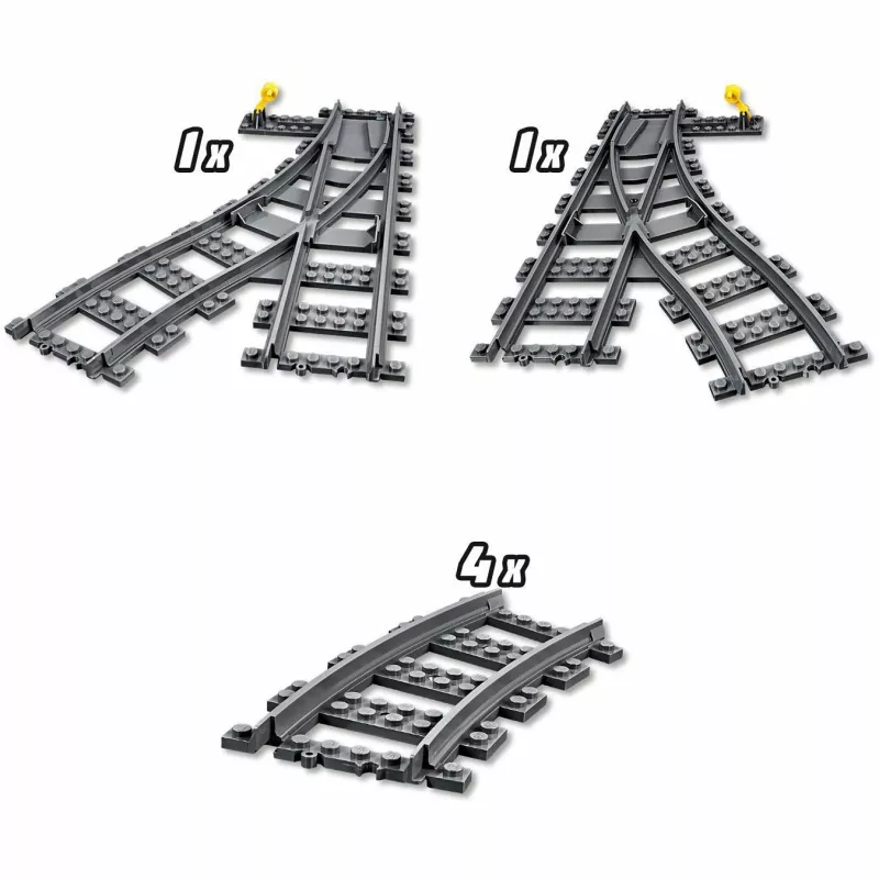 Stavebnica LEGO City 60238 – výhybka a príslušenstvo pre stavebnice
