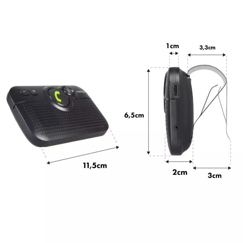 Headset Audiocore auto handsfree BT 5.0 A2DP automatické spustenie AC47