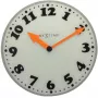 NeXtime nástenné hodiny 8152 Girl, Ø43 cm, biele/sivé/čierne/oranžové