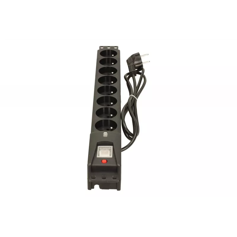 LESTAR LXARM 810 G-A K.:CZ 1,5M 19PDU čierna 8 AC zásuviek 230 V 1,5 m