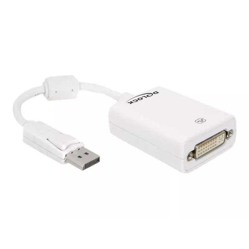 Video kábel adaptér DeLOCK 61765 DisplayPort na DVI-I 0,125 m
