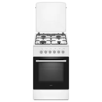 Elektro-plynový sporák MPM MPM-56-KGM-04, 4 horáky, 56 cm, elektrická rúra, čierny