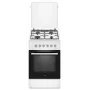 Elektro-plynový sporák MPM MPM-56-KGM-04, 4 horáky, 56 cm, elektrická rúra, čierny