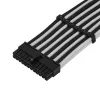 ATX predlžovací kábel SILVERSTONE SST-PP07E-MBBW 30 cm čierny/biely