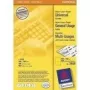Samolepiaca tlačová etiketa Avery Coloured Labels žltá 105 x 148 mm