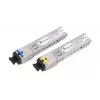 SFP WDM optický transceiver pár Extralink 1,25G 1310/1550 nm singlemode 3 km SC DOM