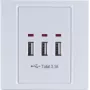 Zásuvka s USB ShiverPeaks BS60065 biela